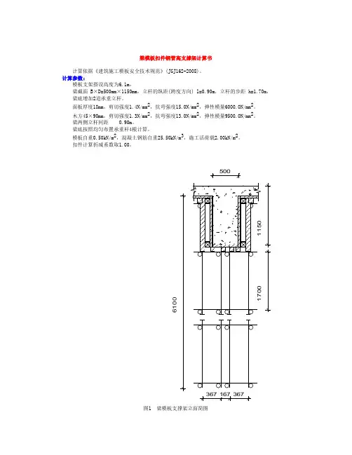 500 1150梁模板计算书
