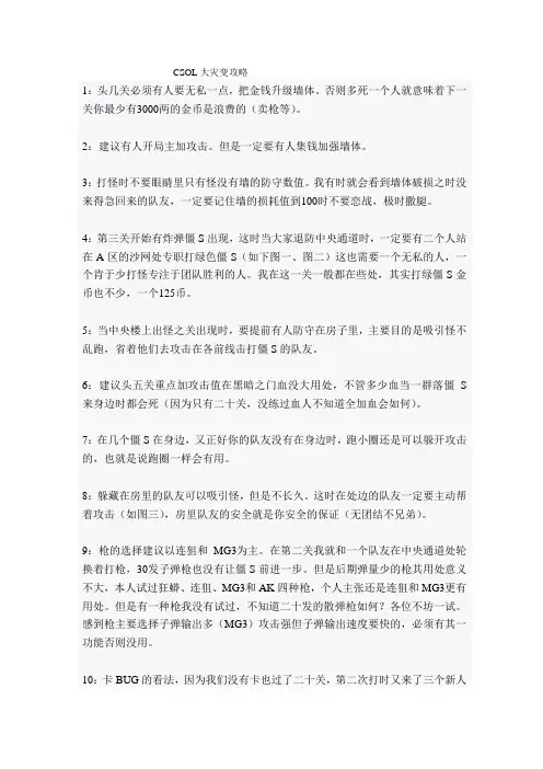 CSOL大灾变攻略
