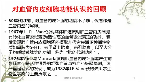 血管内皮细胞凋亡机制课件