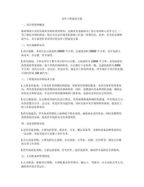 仓库工程建设方案