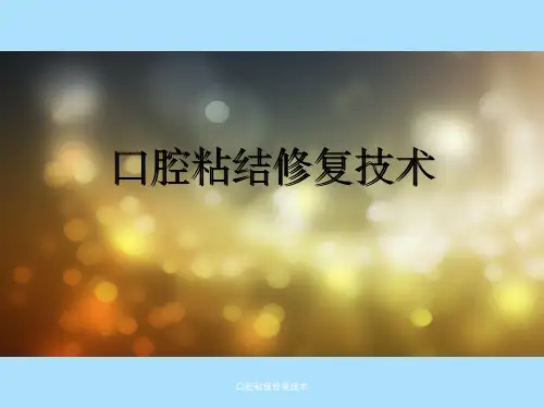 口腔粘接修复技术