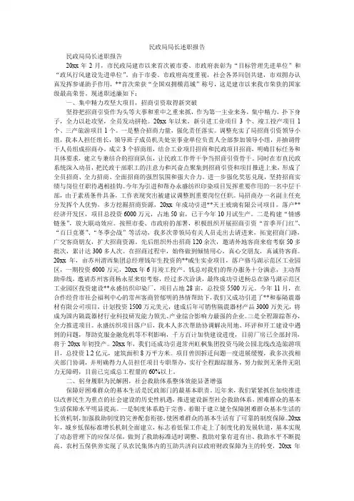 2019民政局局长述职报告_0