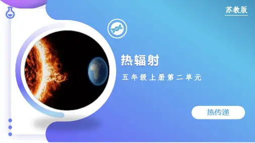 2.7 热辐射(课件)-五年级科学上册(苏教版)