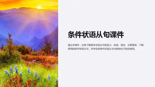 条件状语从句课件