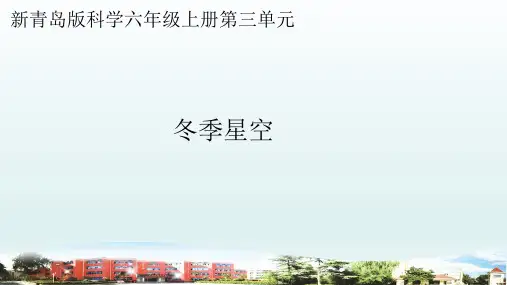 小学科学青岛版六三制六年级上册第三单元第8课《冬季星空》教学课件(2022)