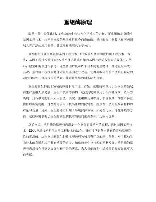 重组酶原理