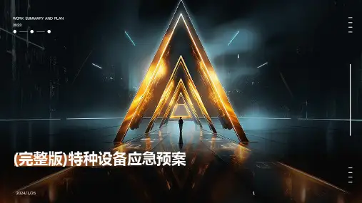 2024版(完整版)特种设备应急预案