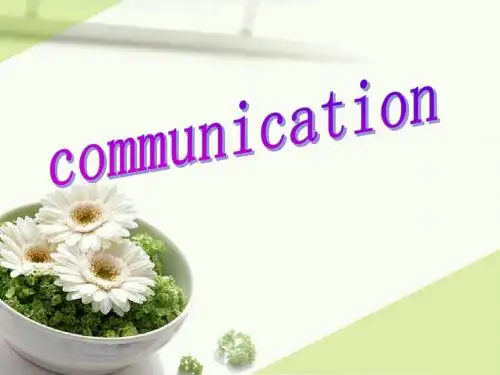 communications 英语PPT