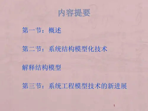 系统工程第4讲-系统模型与模型化
