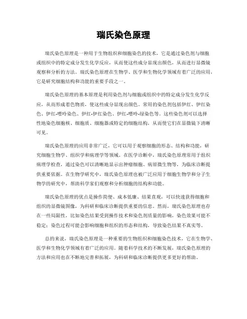 瑞氏染色原理