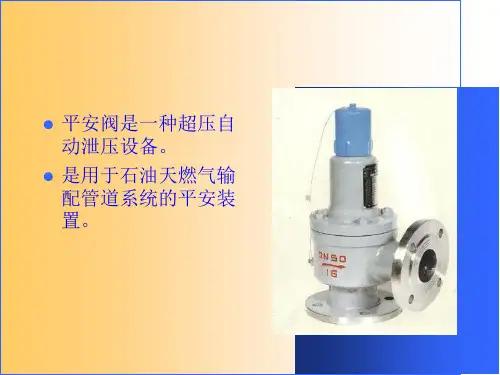 弹簧式安全阀PPT课件