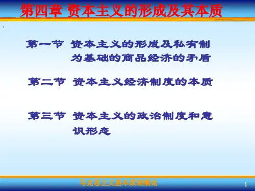 第四章资本主义的形成及本质