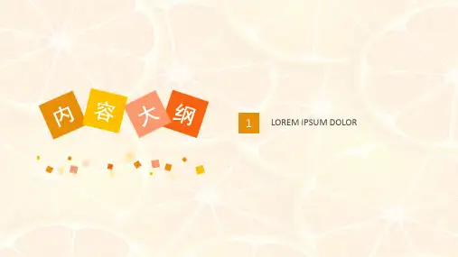 切片橘子橙子水果模板