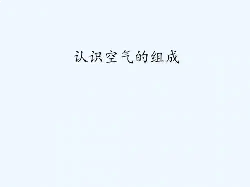 认识空气的组成视频