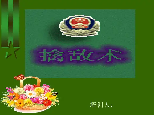 擒敌拳ppt培训教材