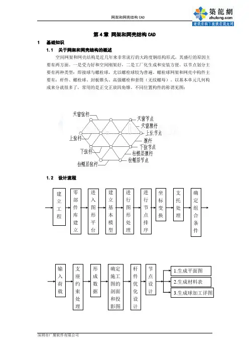 广厦钢结构之网架和网壳结构cad教程