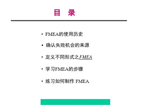 六西格玛FMEA表培训课件