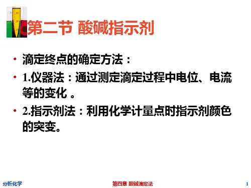 第四章 酸碱滴定法二
