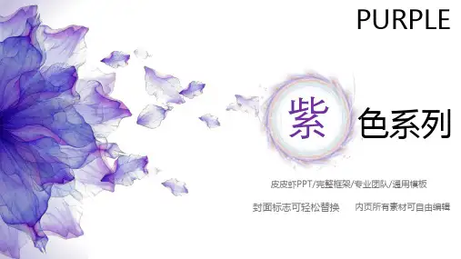 紫色系列通用PPT模板