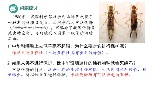 生物多样性及其保护-高二生物(人教版2019选择性必修2)