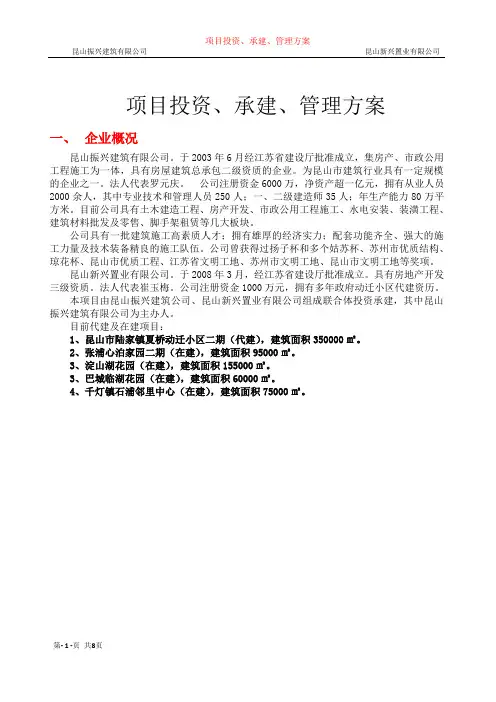 BT项目方案