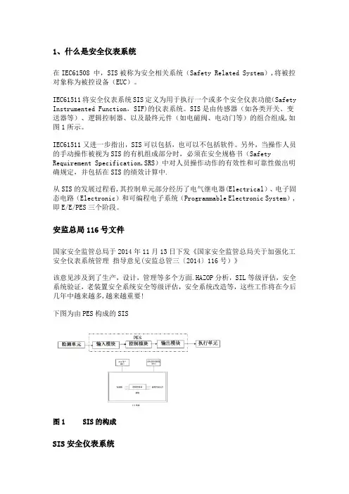 SIS)安全仪表系统解析