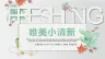 唯美小清新风格的水彩手绘PPT模板