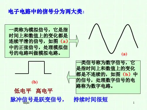 一类称为模拟信号,它是指时间上和数值上的变化都是连续...新版158