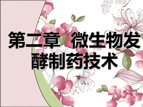 第二章 微生物发酵制药技术