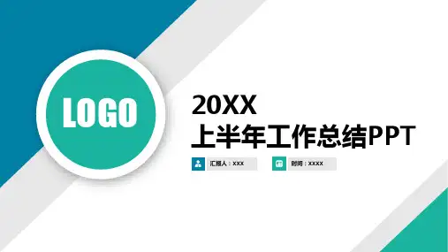 上半年工作总结PPT模板