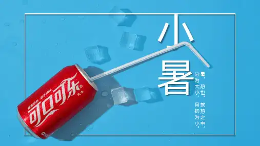 小暑 二十四节气之介绍主题班会PPT课件