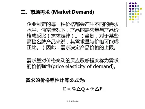 价格策略mba课件