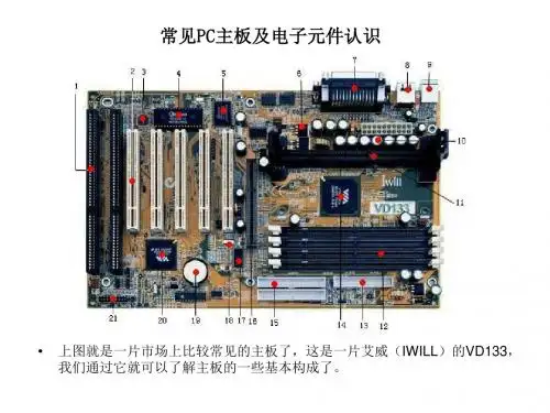 常见pc主板及电子元件认识-PPT精品文档