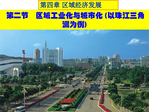 地理人教版高中二年级必修3 4.2区域工业化与城市化——以珠江三角洲为例