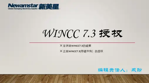Wincc 7.3两种版本的授权