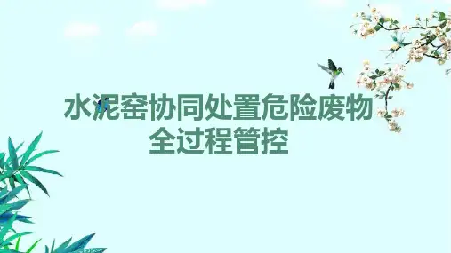 水泥窑协同处置危险废物全过程管控