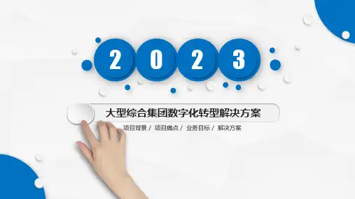 2023大型综合集团数字化转型解决方案【23页PPT】