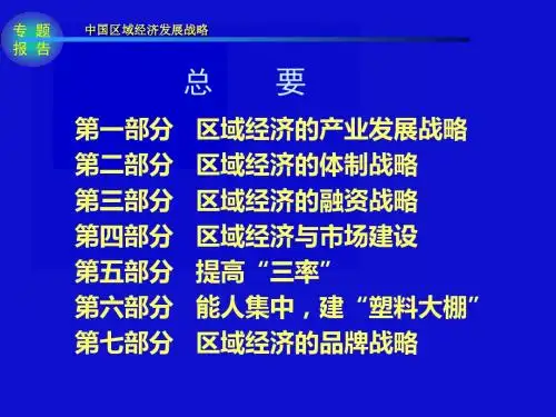区域经济发展战略