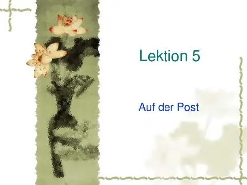Lektion 5