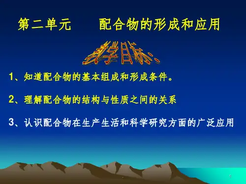 配合物ppt课件