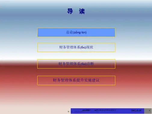 财务管理咨询报告共56张PPT
