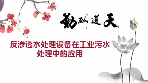 反渗透水处理设备在工业污水处理中的应用