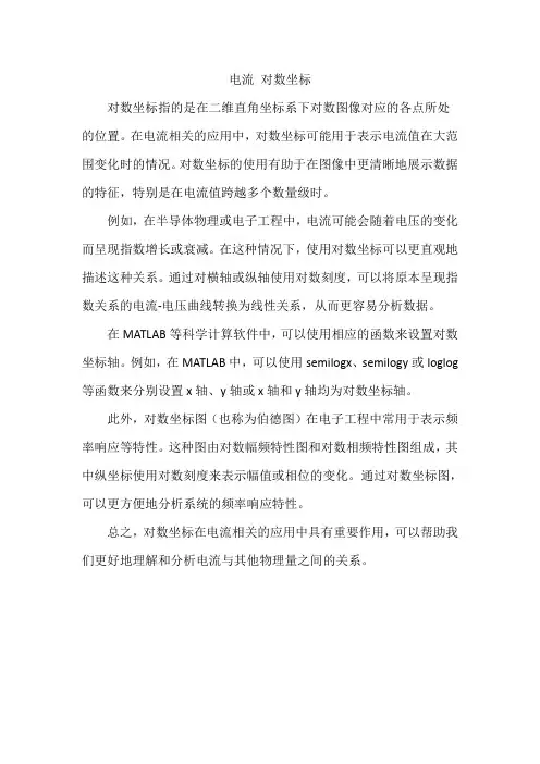 电流 对数坐标