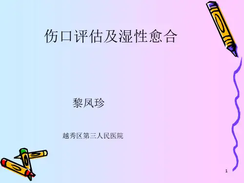 伤口评估及湿性愈合ppt课件