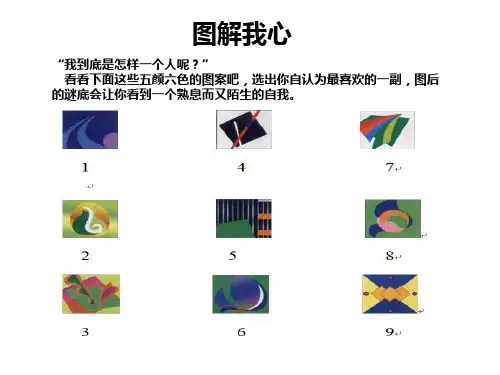 非常准的性格、心理测试,图解我心(超强)