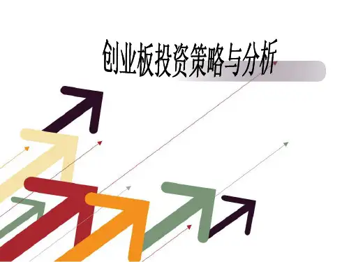 创业指南-创业板投资策略与分析 精品