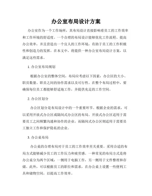办公室布局设计方案