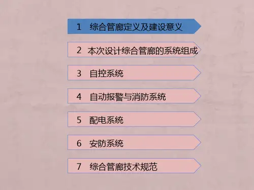 综合管廊宣讲资料