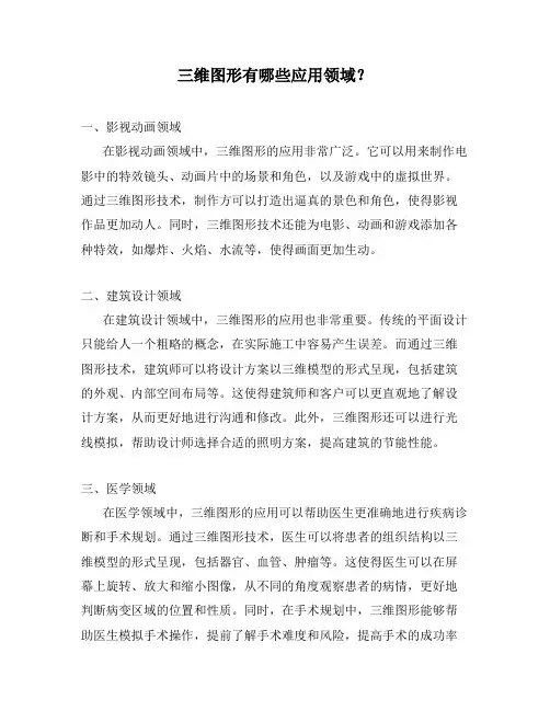三维图形有哪些应用领域？
