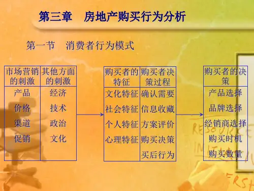 第三章房地产购买行为分析(精)